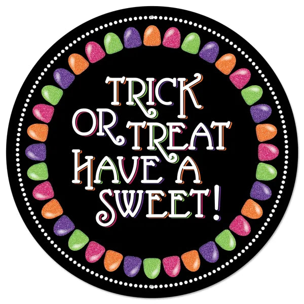 12"DIA GLTTR TRICK OR TREAT HAVE A SWEET-MULTI-MD1618