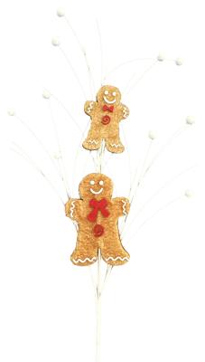 Gingerbread Man Spray x 2 H30-BN-86844BN