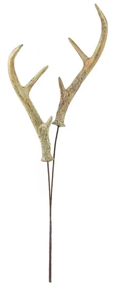 24"OAL ANTLER SPRAY X 2-WOOD GRAIN-MZ2138