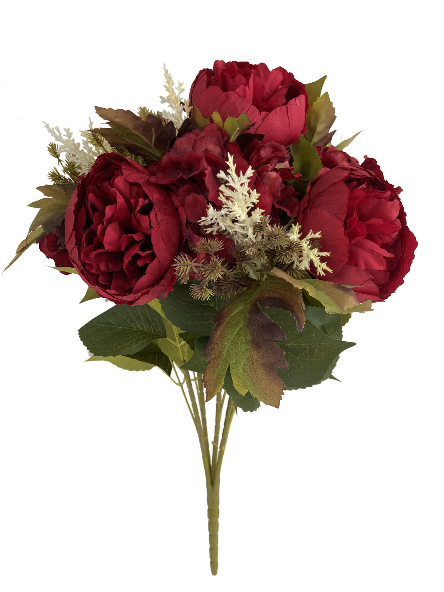 23 IN RED PEONY HYDRANGEA BUSH X15 - 20137-RD