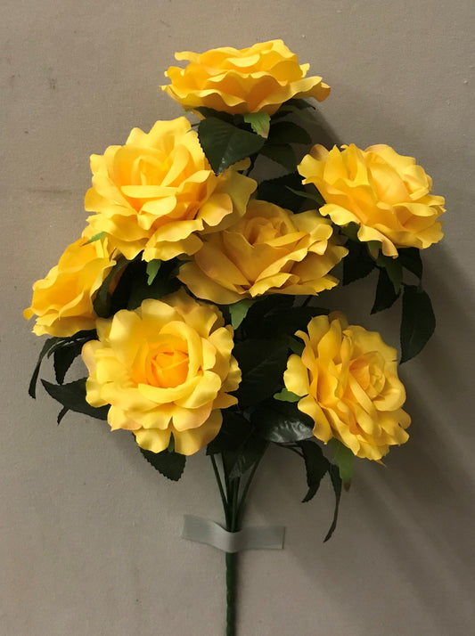 DELUXE ROSE X 7 YELLOW - 21703