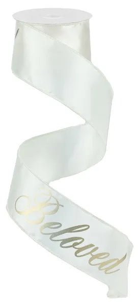 2.5" x 10yd Beloved-Ivory/Metallic Gold-RG185433