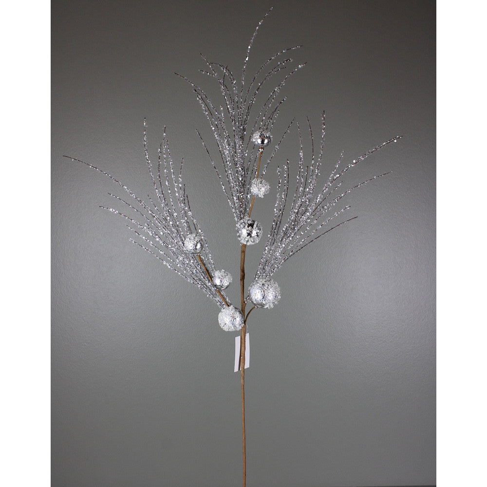 30" SILVER BALL GRASS SPRAY - 255665
