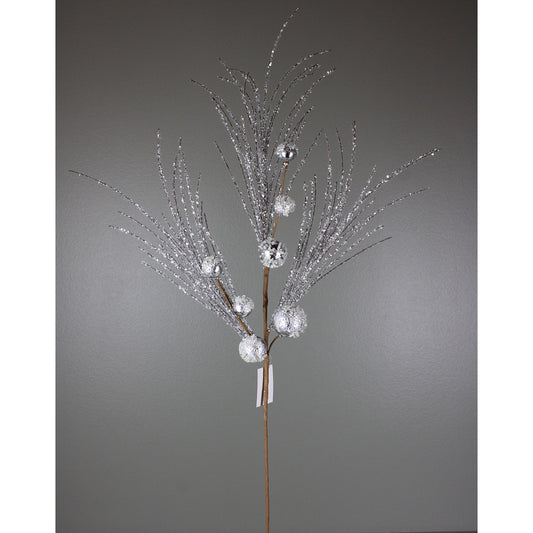 30" SILVER BALL GRASS SPRAY - 255665