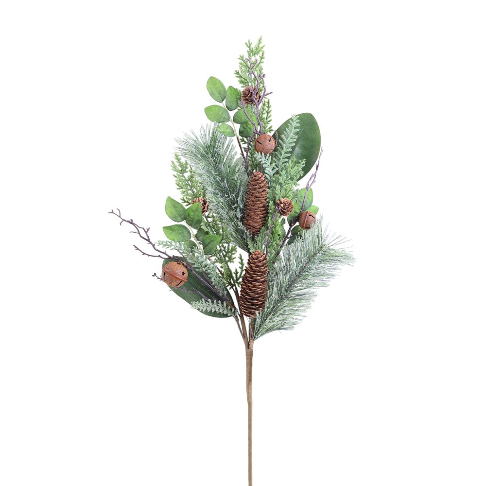 28"" NAT GRN MIX PINE BELL SPRAY - 255964