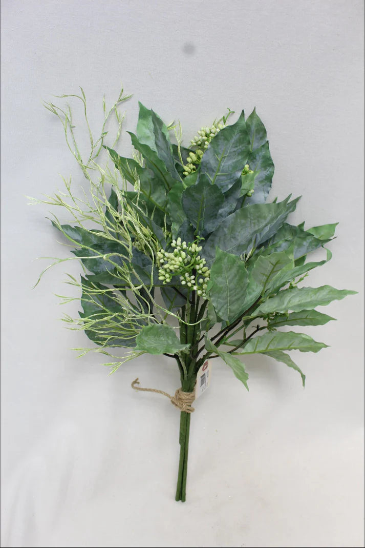 22" VIEWING LEAF BERRY BUSH-GN-266427GN