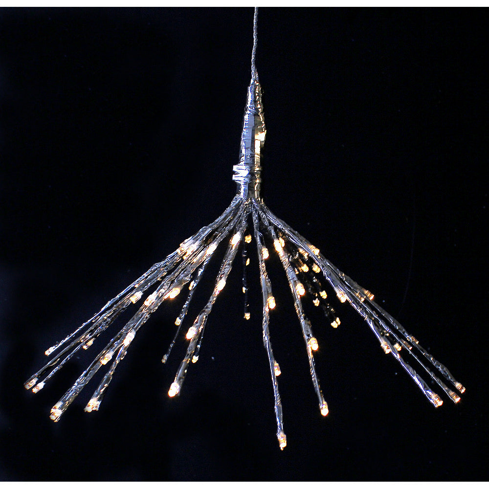 17.5'' SILVER WARM WHITE LED UMBRELLA - 266964