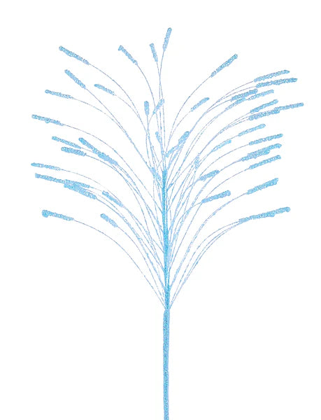 24.25"L GLITTER FISHLINE SPRAY- LT BLUE- XS150414