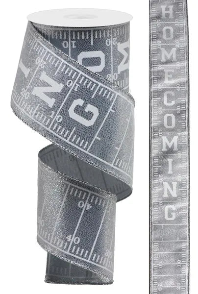 2.5" x 10yd Football Field/Homecoming-Silver/White-RGA161226