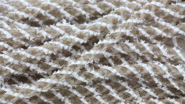 8mm x 20yd Snowdrift Deco Flex Tubing-Natural/White-RE3220CC