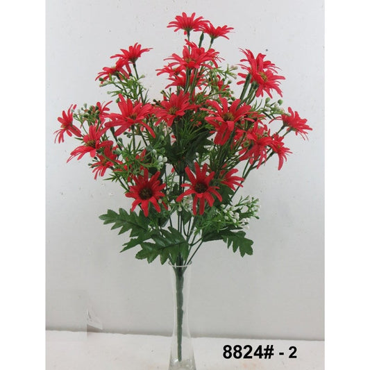 DAISY BUSH X 12 RED - 36338
