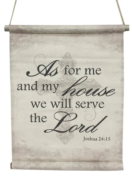 22"L Me And My House Banner-Black On Natural-AP9009