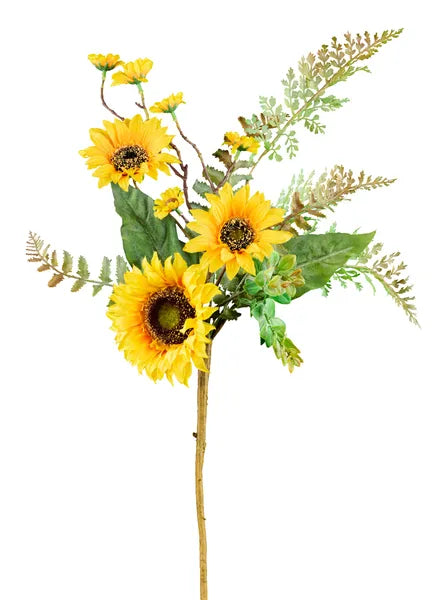 26"L SUNFLOWER BUSH-YELLOW/DARK GREEN-FN1620