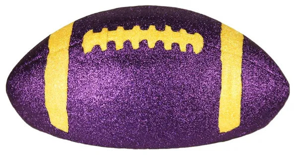 11"L FOOTBALL-PURPLE W/YELLOW-MZ2058K9