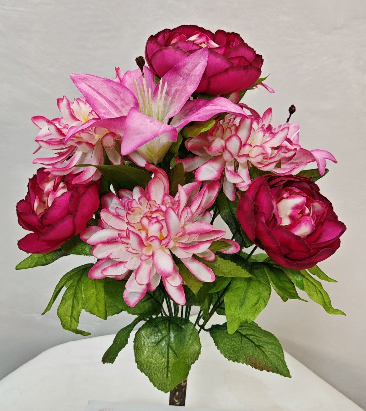 BEAUTY MIXED PEONY LILY MUM BUSH - 45405