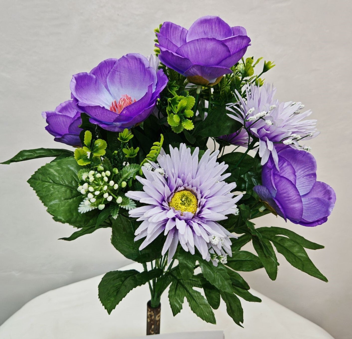 PUPLE MAGNOLIA MUM MIXD BUSH X 12 - 45436