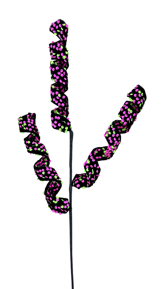 Sequin Curly Spray x 3 H24 - 57291BTGN