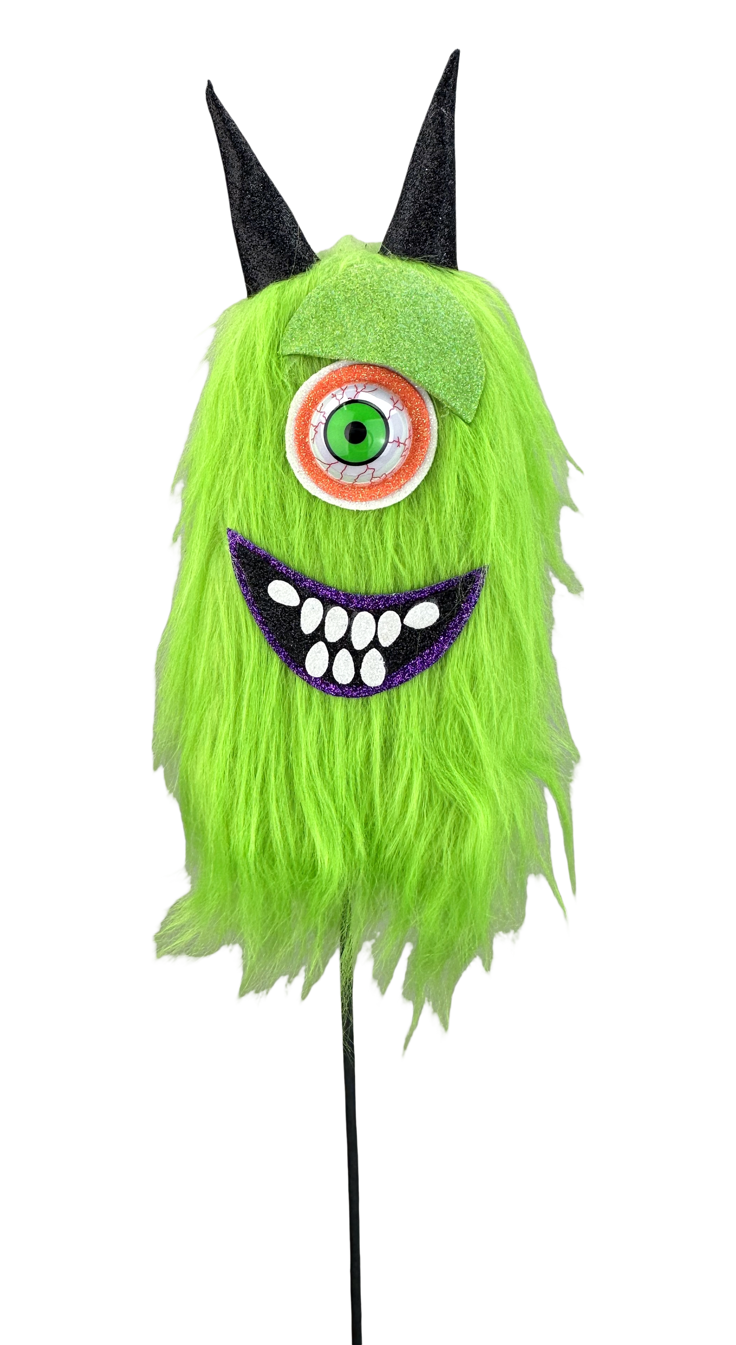 Green Furry Monster Spray H24xW5xD3 - 57303GN