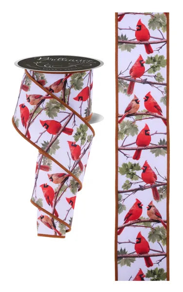 2.5" x 10yd Cardinals-Wht/Brwn/Red-LS1138RT