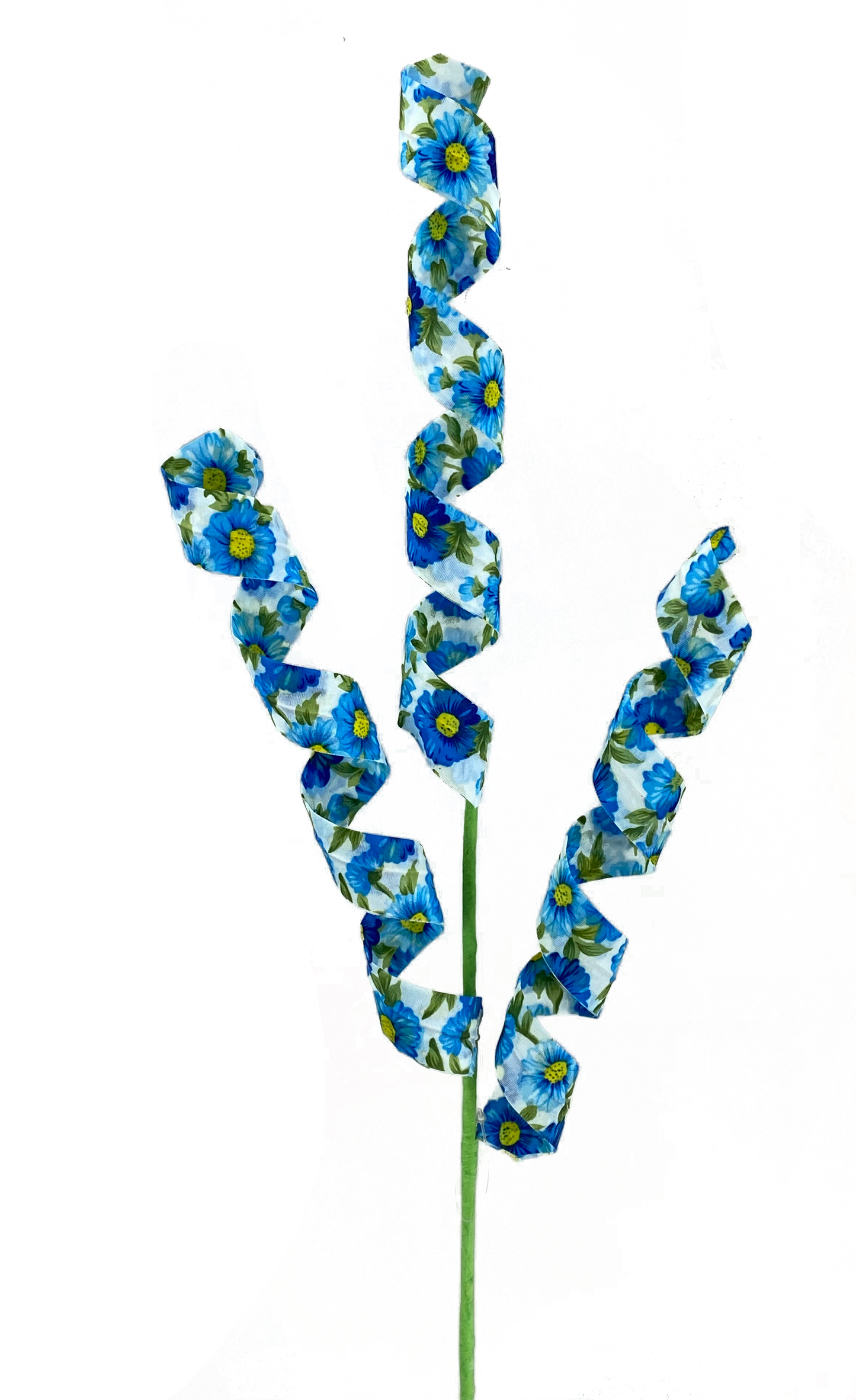 24 in Blue Floral Curl Pick x 3 - 63198BL