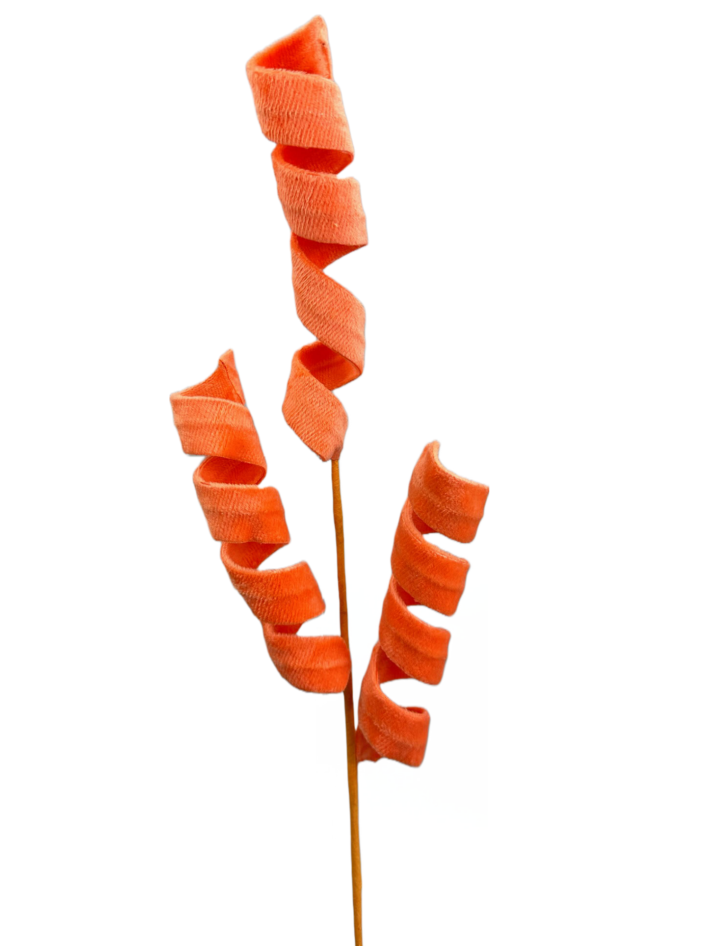 Orange Curly Spray x 3 H24 - 63389OR