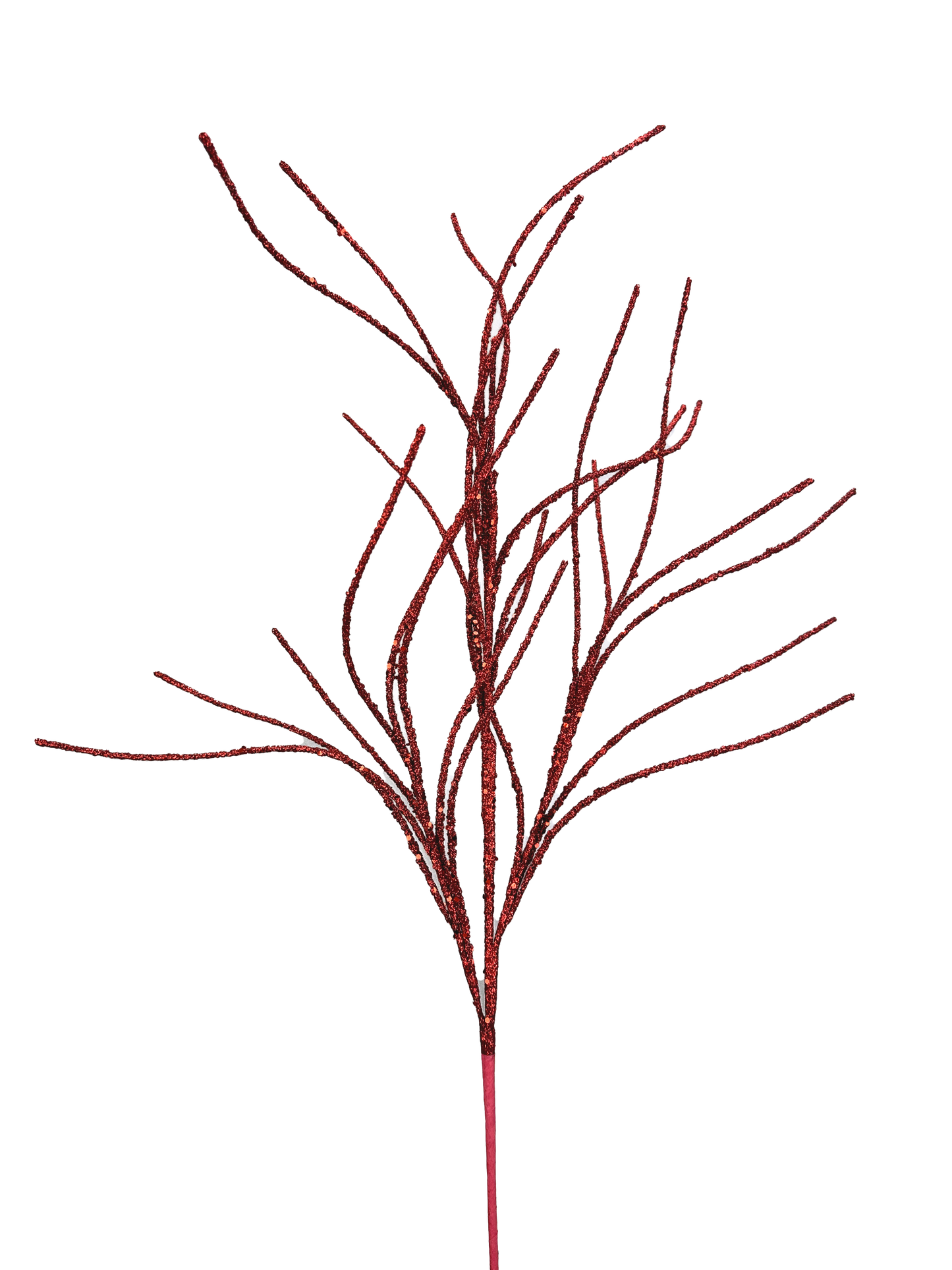 Glitter Twig Spray H30 - 63745RD