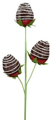 Dipped Strawberry Pick x 3 H22-63908RD