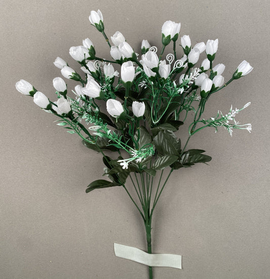 MINI BUD BUSH X 10 WHITE - 64107