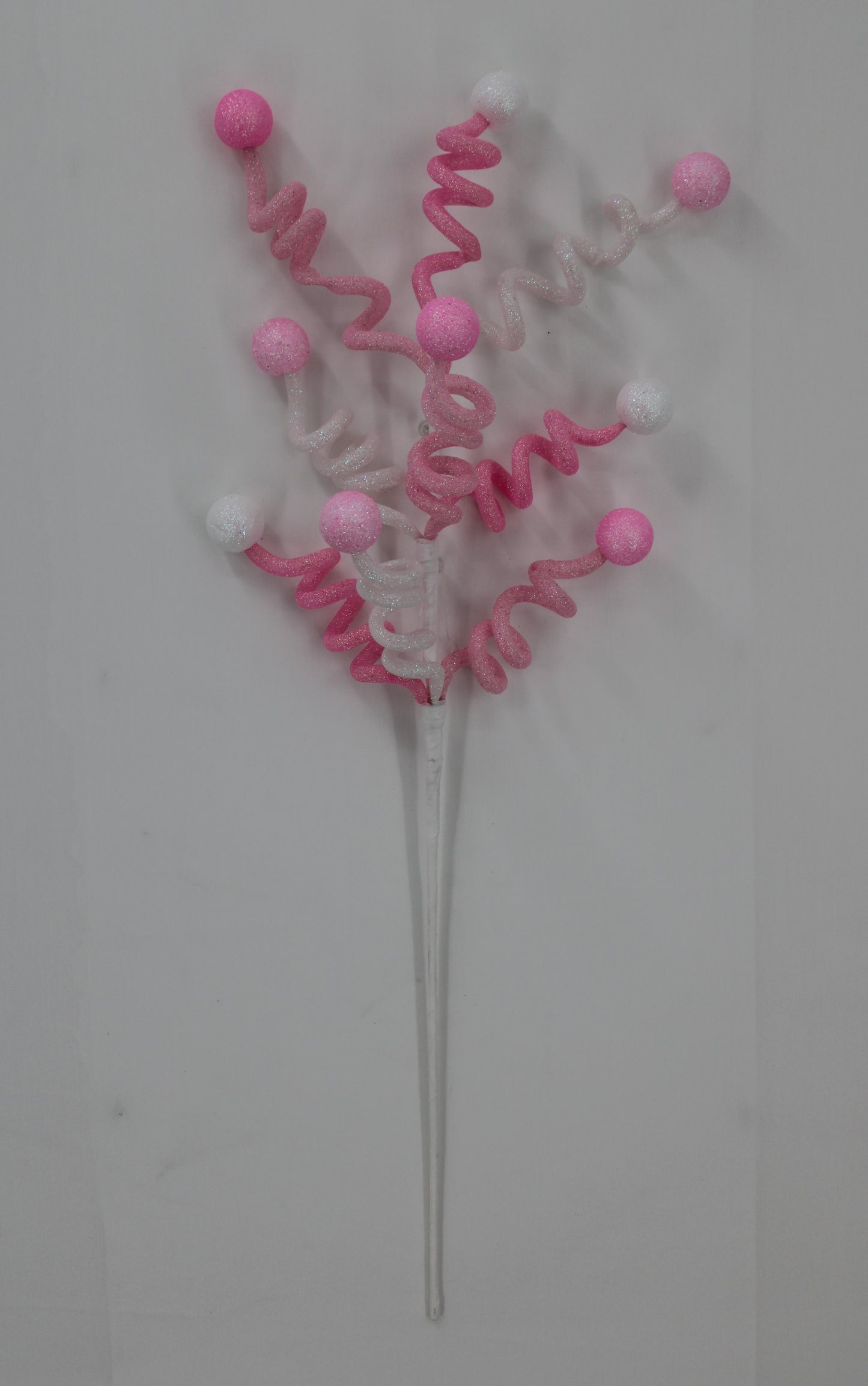 25 IN GLITTER CURLY BALL-65553-WTPK