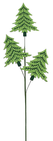 32"L FELT PINE TREE SPRAY- HUNTER GREEN/GREEN- XP0171