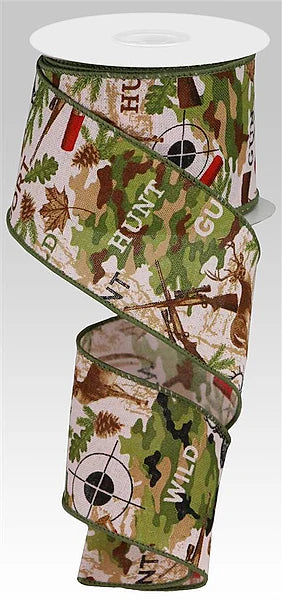 2.5"X10YD HUNTING ON ROYAL- PINK/TAN/MOSS/BROWN- RGC115915