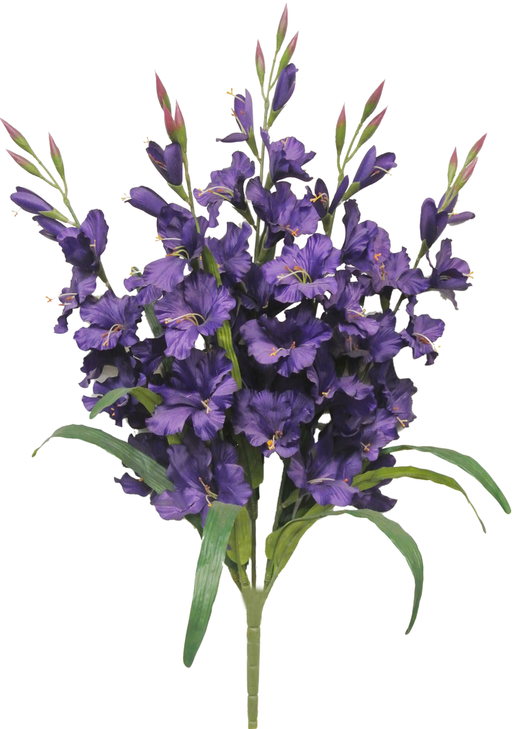 30 IN SATIN GLADIOLUS BUSH X 5 - 80358-PU