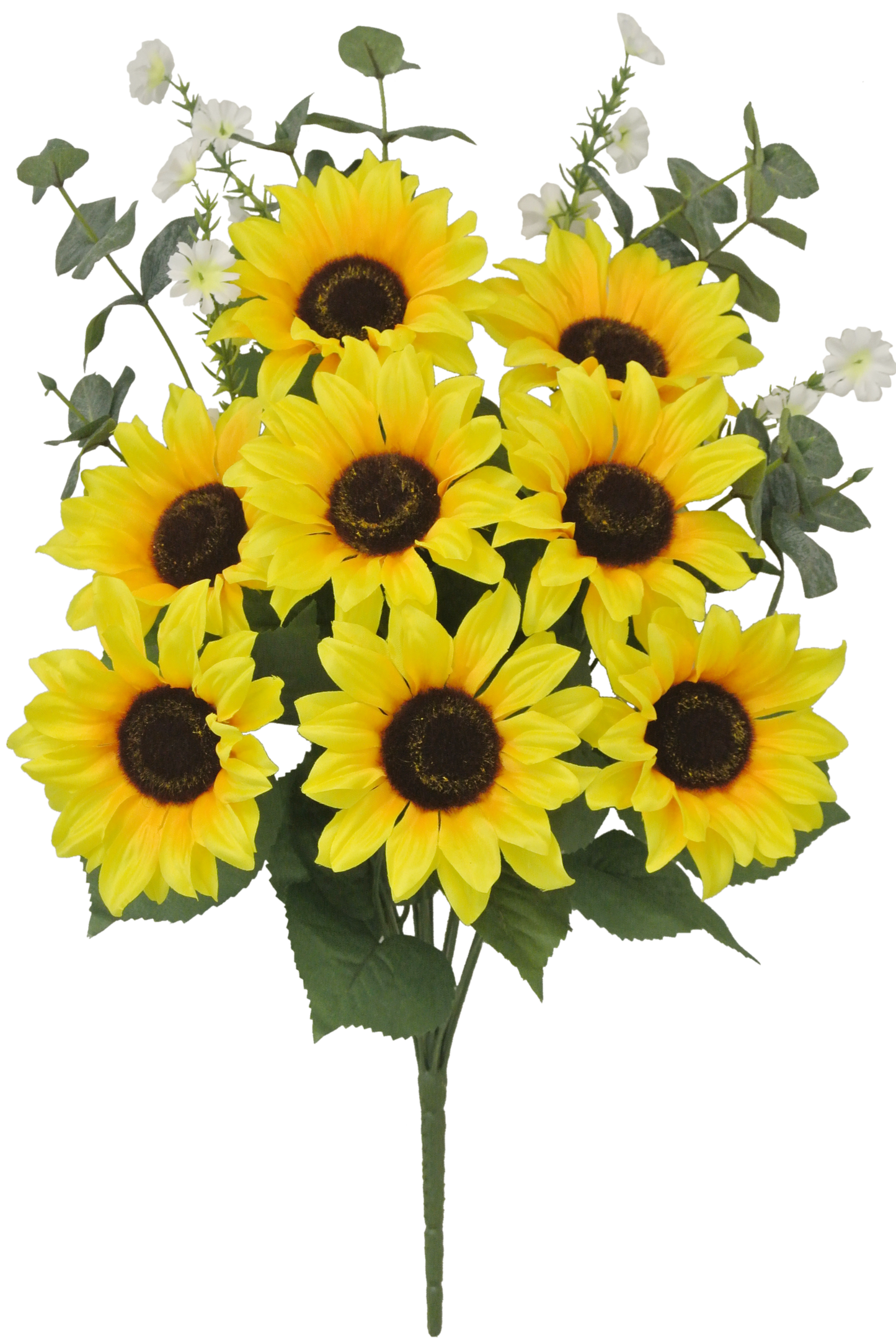 21 IN MIX SUNFLOWER BUSH X 12 - 81001-YEL