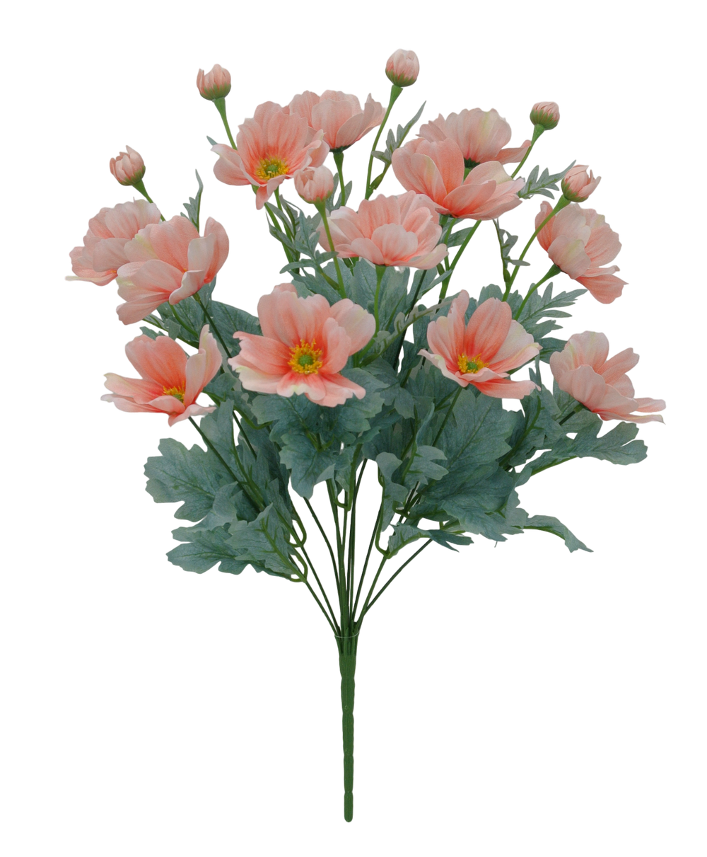 22 IN PEACH COSMOS BUSH X 12 - 84299-PH