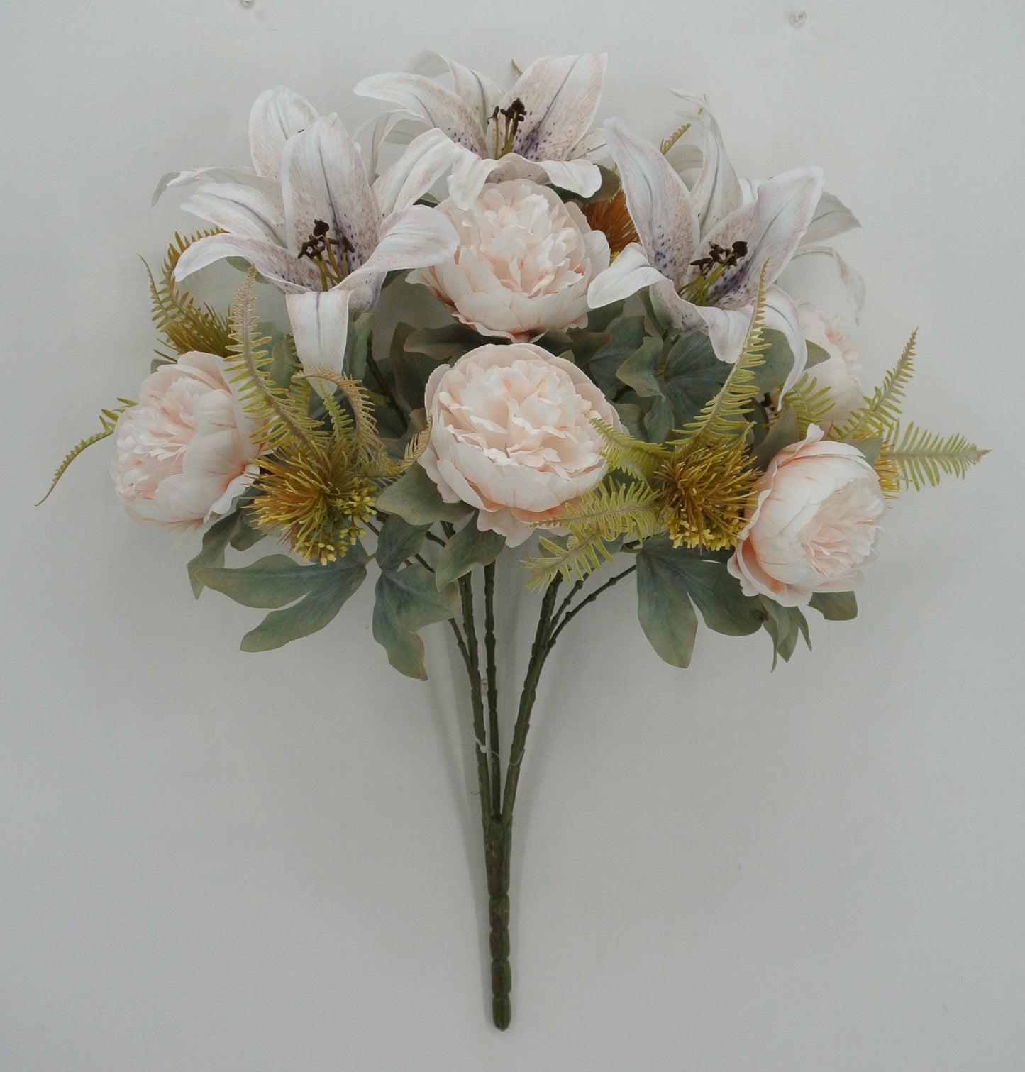 23 IN PEONY TIGER LILY BUSH X 15 - 84565-IVORY