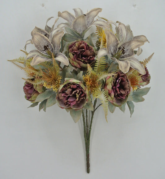 23 IN PEONY TIGER LILY BUSH X 15 - 84565-MVGN
