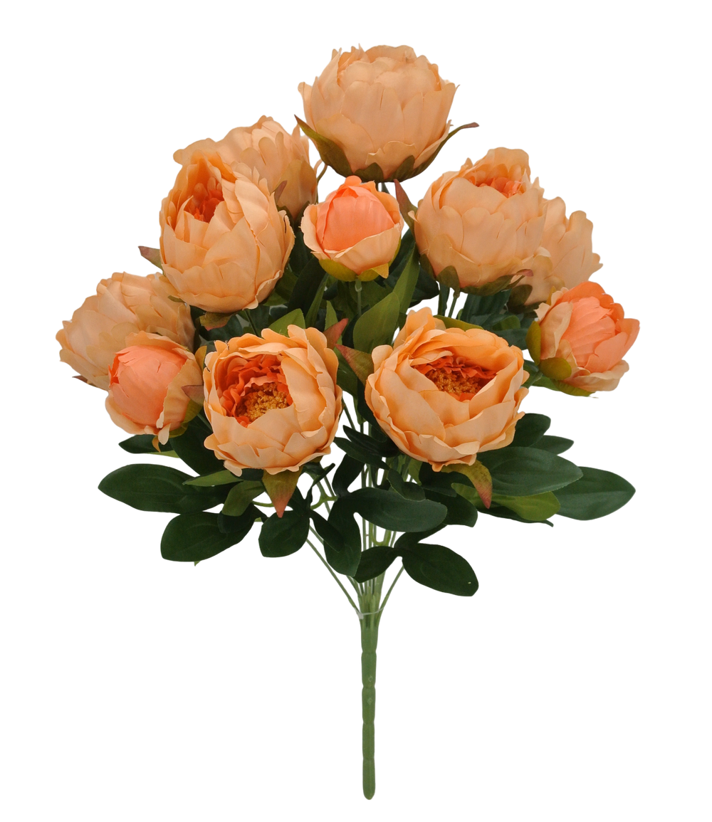 20 IN PEONY BUSH X 11 - 84637-SALMON
