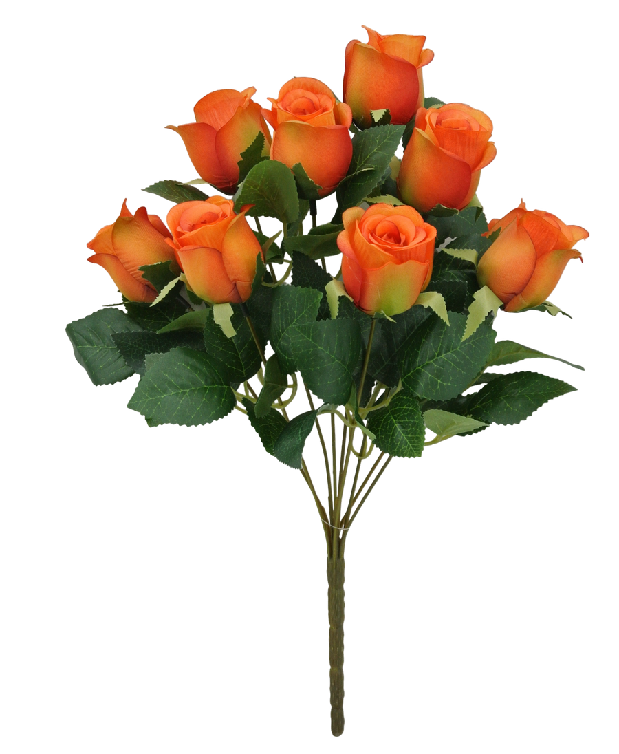 17 IN ROSE BUD BUSH X 9 -84885-OR