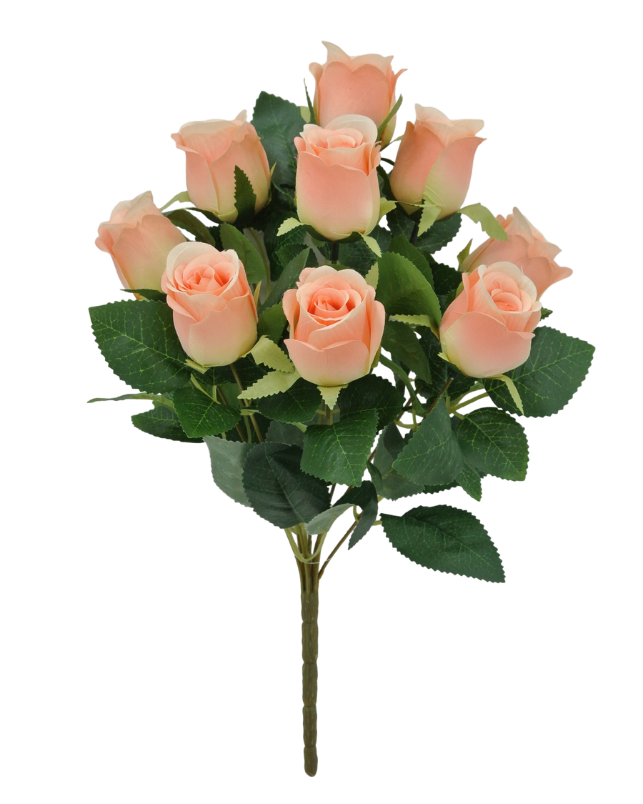 17 IN ROSE BUD BUSH X 9 -84885-PH