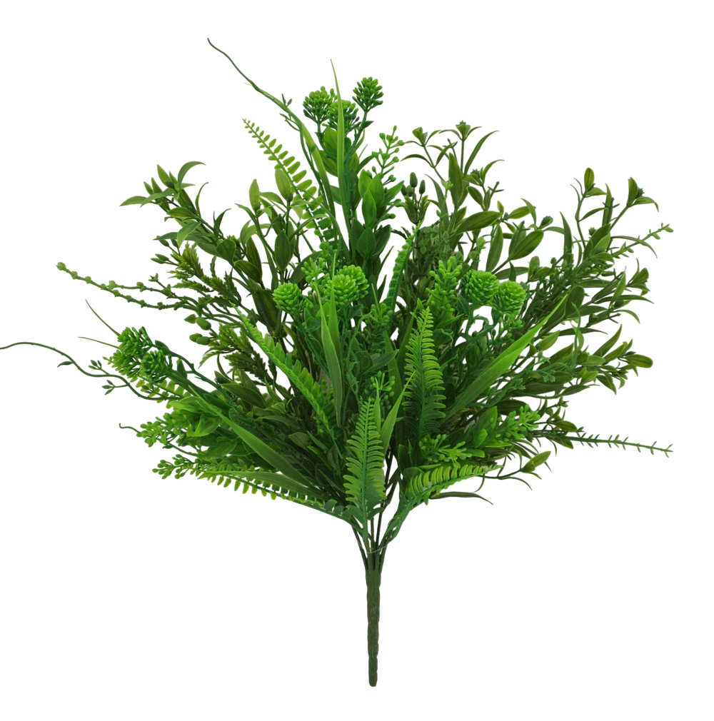 19 IN MIXED GREENERY BUSH X 7 - 84963