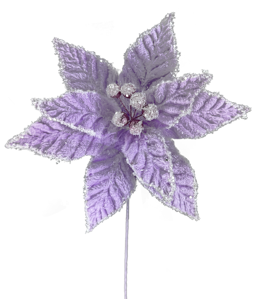 Poinsettia Pick H20xDIA11-Purple-86030PU