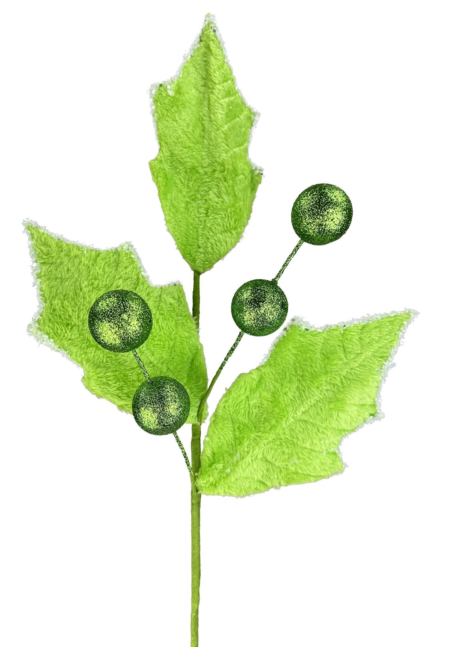 Holly Lvs Ball Spray H28-Green-86031GN