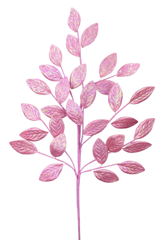 Glossy Lvs Spray H30-Pink-86296PK