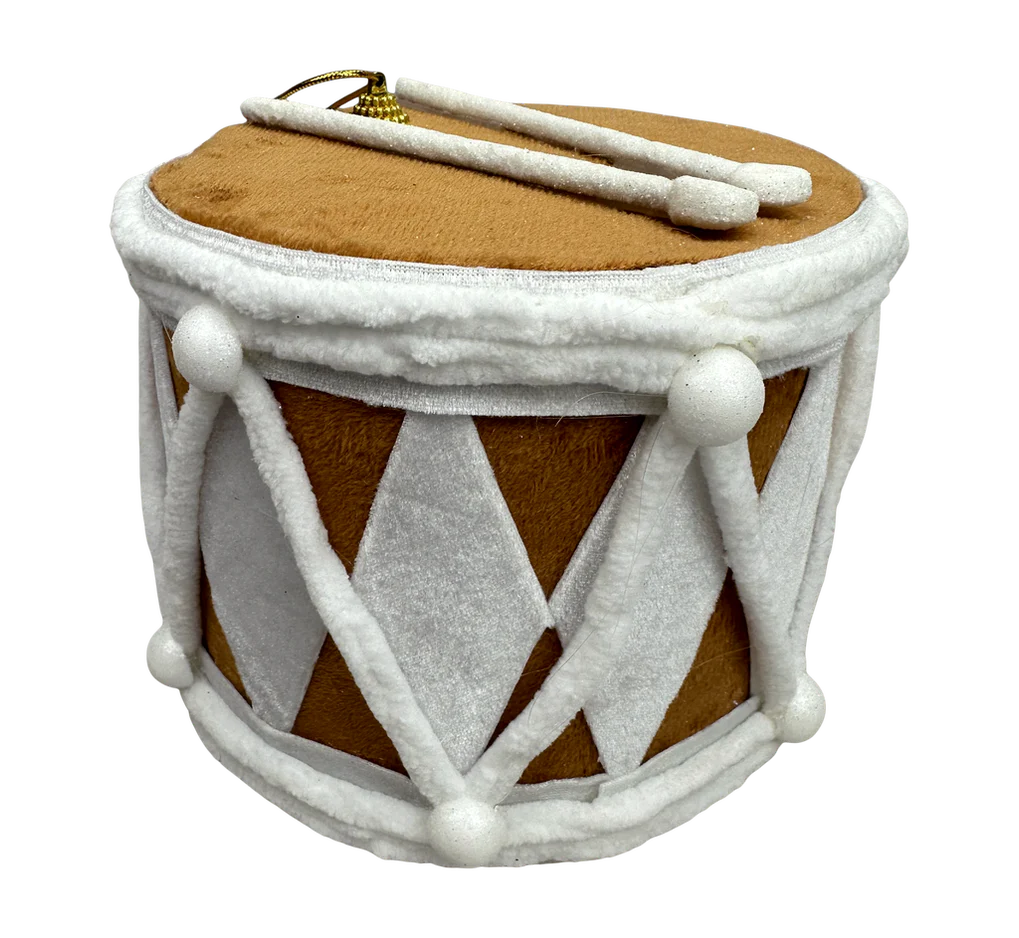 Orn Gingerbread Drum H6xDIA6.5-Brown-86446BN