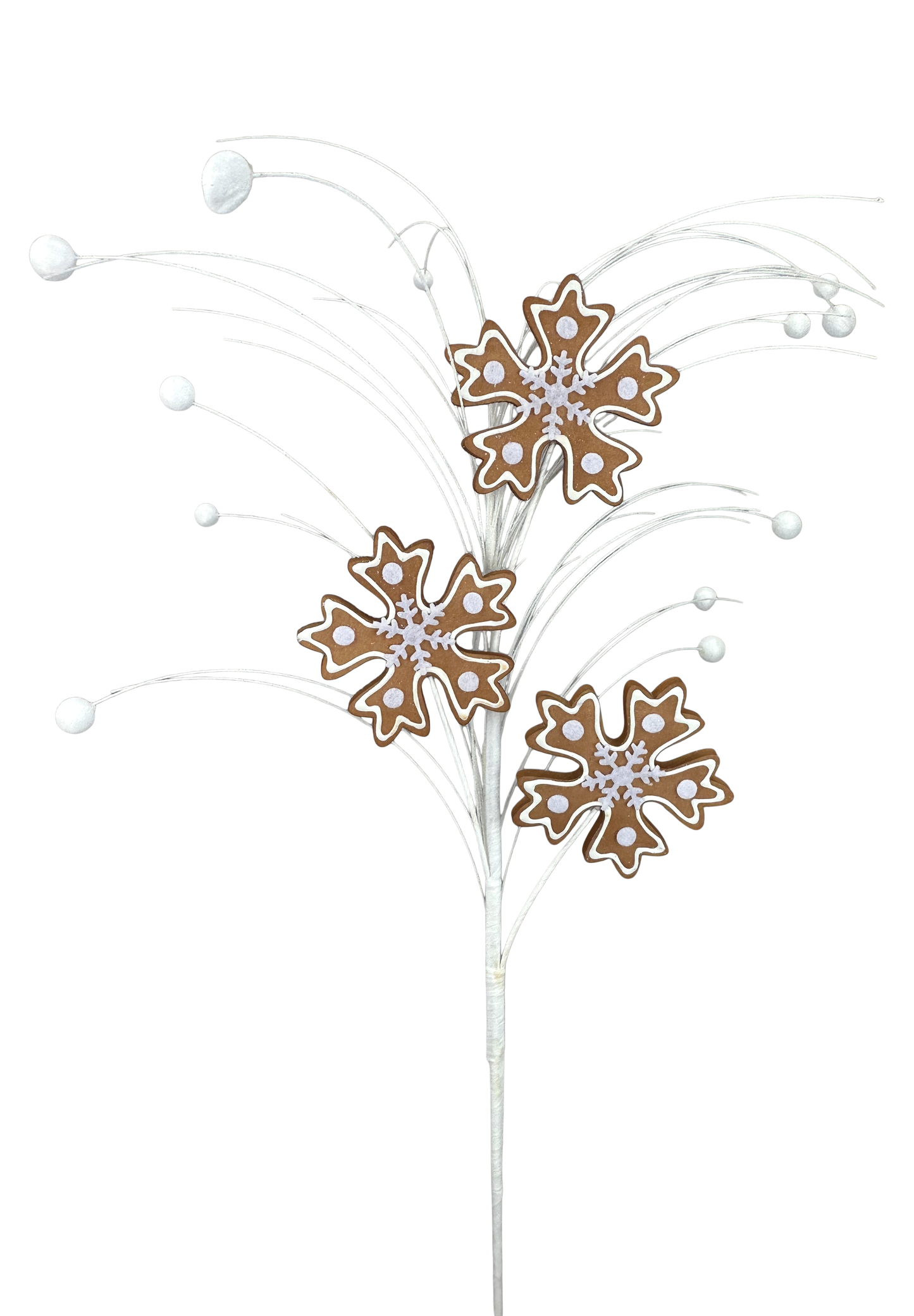 Gingerbread Snowflake Spray x 3 H28 - 86450BN