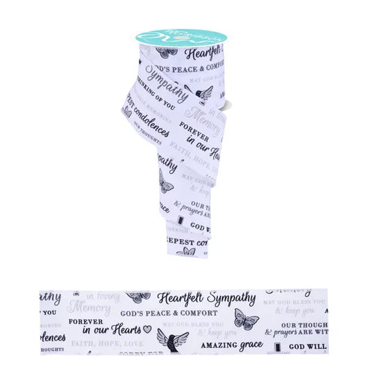 2.5" x 10yd Sympathy-White/Black/Grey-RGF187427