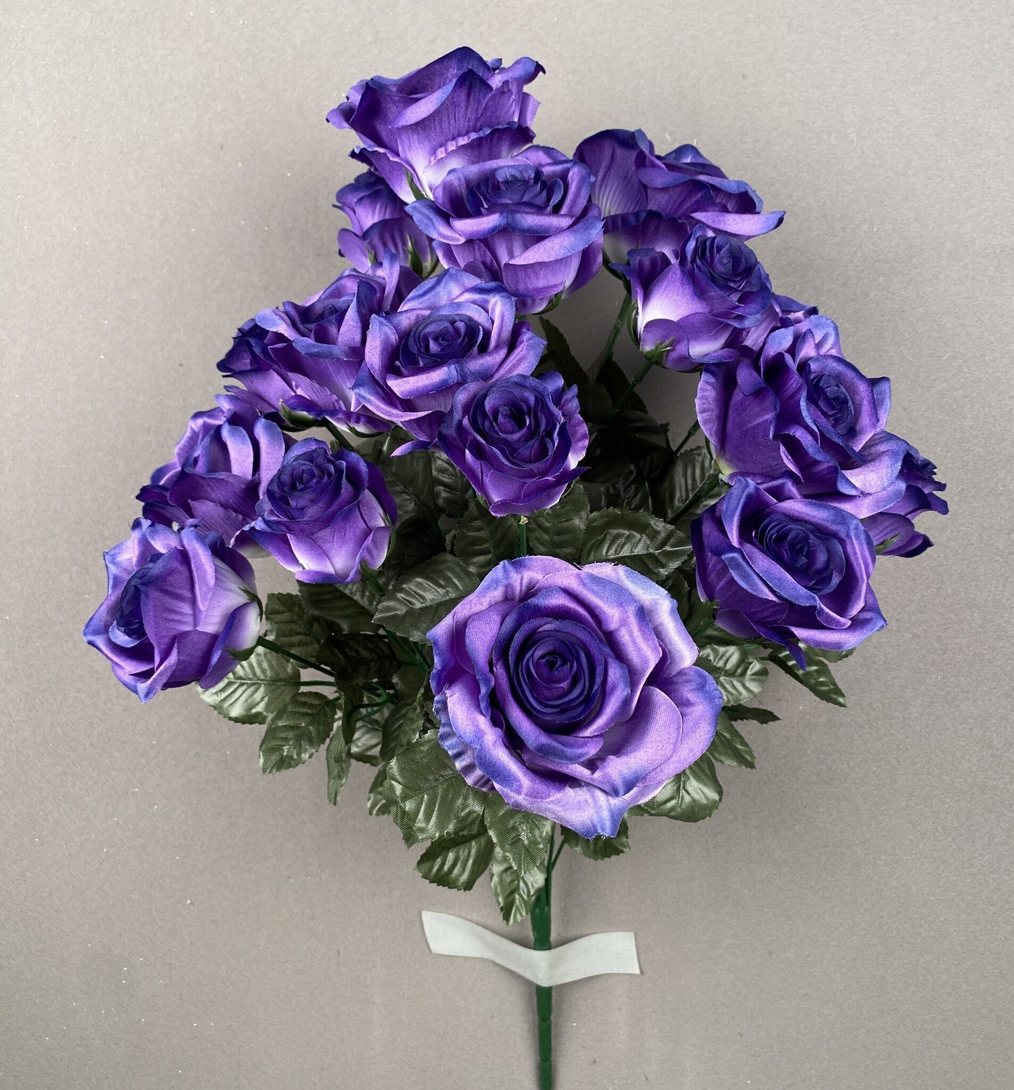 PURPLE ROSE AND BUD BUSH X18 - 95847