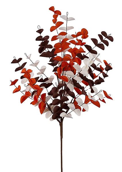 24"L EVA EUCALYPTUS BUSH- CREAM/ORANGE/BROWN- HA1913JE