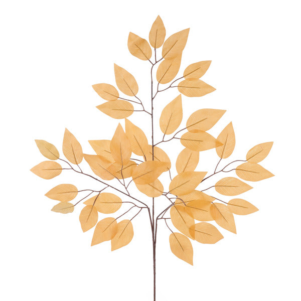 23"L FICUS SPRAY - 12PCS/BDL, ANTIQUE GOLD - CL633736