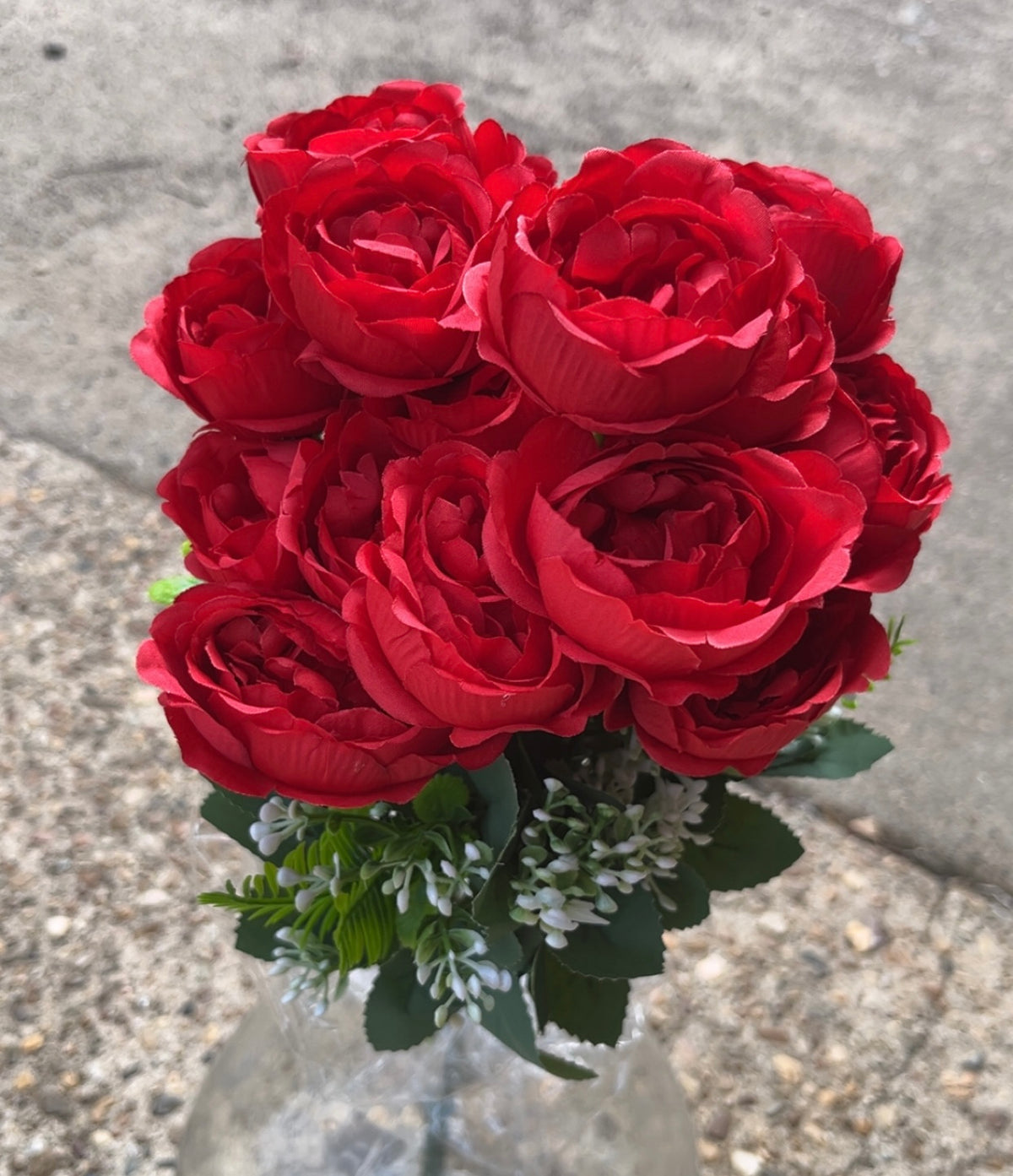 22" OPEN ROSE BUSH X 18-GPB25490-RED